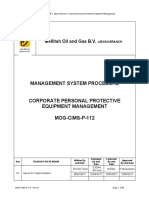 MOG-CIMS-P-112 Rev A1 Corporate PPE Management
