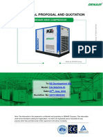DENAIR 30KW Air Compressor Technical Proposal and Quotation