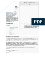 Lectura Sobre Distribución Binomial