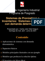 Sistemas de control de inventarios con demanda determinística