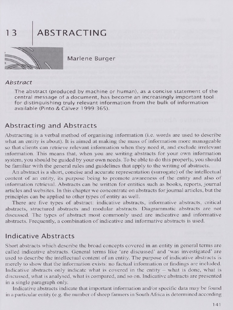 Understanding Abstract Types and Uses | PDF | Abstract (Summary ...
