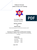 Tribhuwan University Institute of Science and Technology: Project Report ON Momo Rater