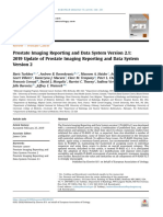 Prostate Imaging Reporting and Data System Version 2.1: 2019 Update of Prostate Imaging Reporting and Data System Version 2