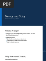 Numpy and Scipy: Numerical Computing in Python