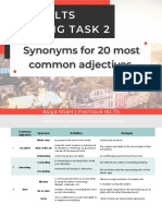 Synonyms for Common Adjectives