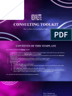 Neon Palette Consulting Toolkit by Slidesgo