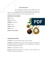 Descripción Taxonómica Del Coco