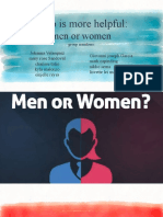 Who Is More Helpful:: Men or Women