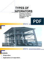 Types of Evaporators: Adarsha Govinda K