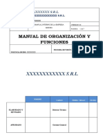 MANUAL DE ORGANIZACION y FUNCIONES