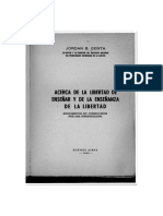 Genta. Acerca de La Libertad de Enseñar y de La Enseñanza de La Libertad