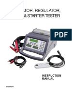 Manual de Probador de Alternador, Arranque y Batería