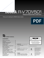 Yamaha RV 501 Owners Manual