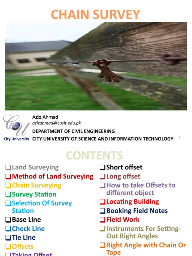 2 Chain Survey Pdf Surveying Elementary Geometry