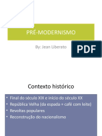 Pré Modernismo