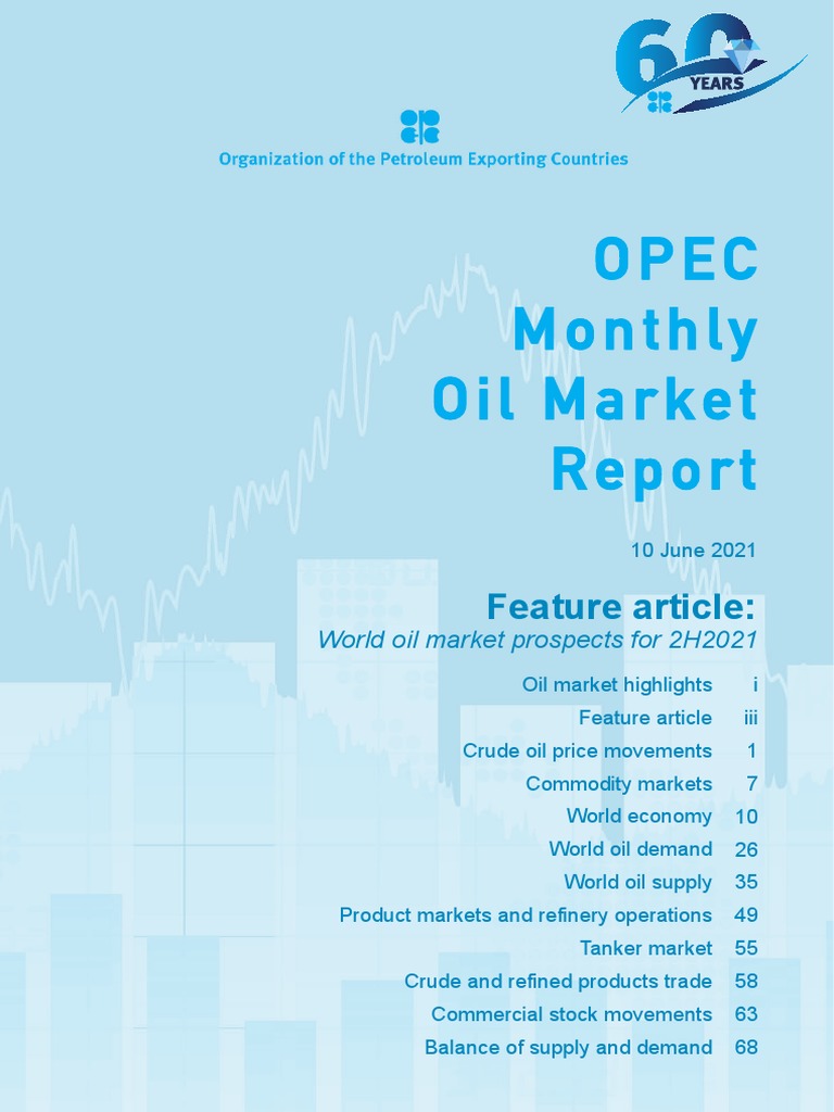 Opec Momr June 2021 | PDF | West Texas Intermediate | Price Of Oil