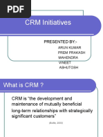 CRM Initiatives: Presented By