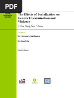 Download The Effects of Socialization on Gender Discrimination and Violence A case study from Lebanon  by Oxfam SN52254566 doc pdf