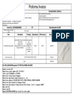 Proforma Invoice: Consignee (Name, Address) : Exporter (Name, Address)