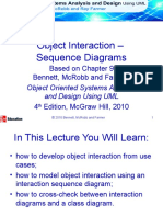 Object Interaction - Sequence Diagrams: Based On Chapter 9 Bennett, Mcrobb and Farmer