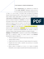 Contrato de Trabajo A Tiempo Determinado W.ker Asesoria y Prevencion, C.A