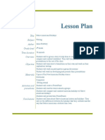 Lesson Plan: Title Subject Author Grade Level Time Duration Objective