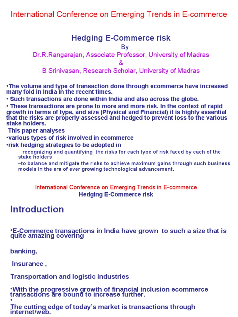 E-Commerce Risk Management Strategies | PDF | E Commerce | Risk