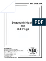 MSS SP-95-2014 Swaged (D) Nipples and Bull Plugs