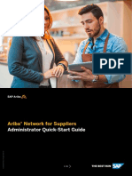 Ariba Network For Suppliers Administrator Quick Start Guide