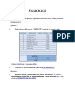 Ejercicios de Excel nivel básico, medio y avanzado para comercio con funciones SUM, SUMIF, COUNTIF y gráficos