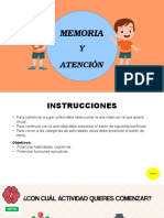 Actividad Memoria y Atención