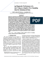 Improving Diagnostic Performance of A Power Transformer Using An Adaptive Over-Sampling Method For Imbalanced Data