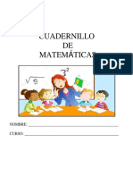 CUADERNILLO Matemáticas Nº1