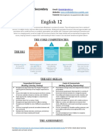 English Studies 12 Course Outline