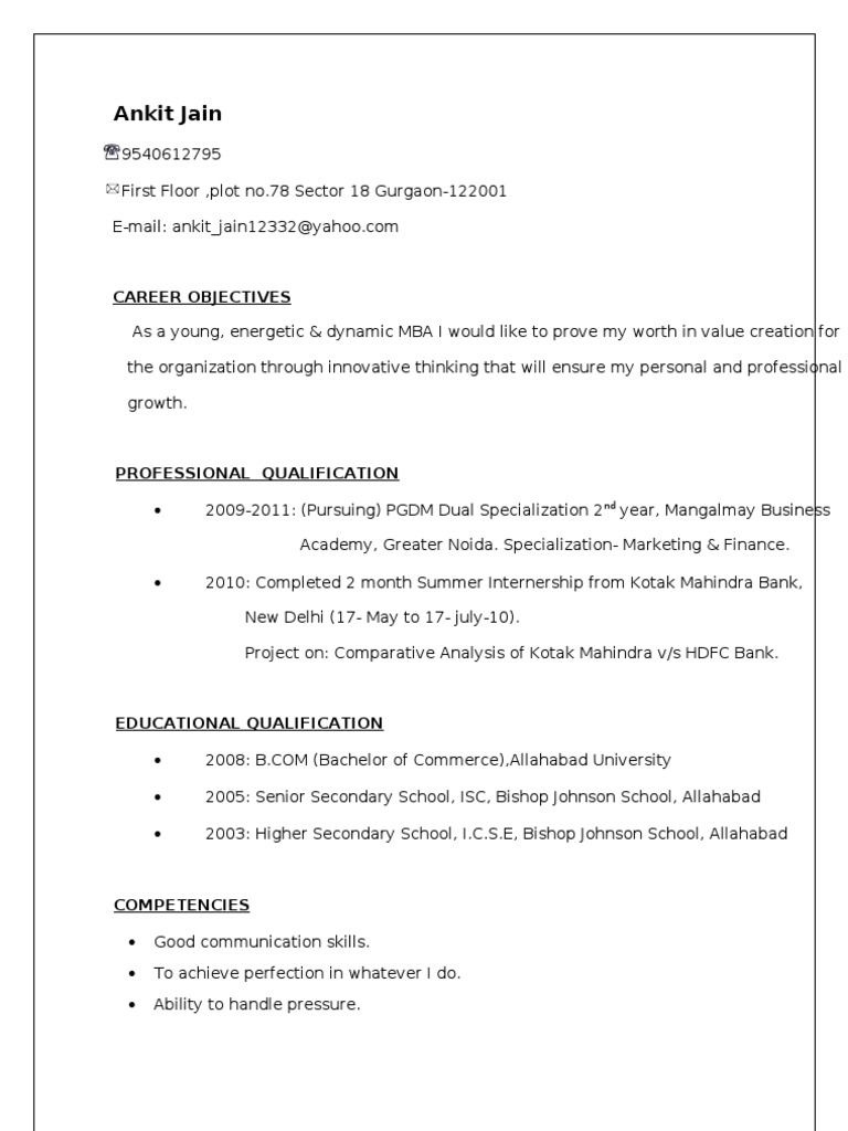 Ankit New Resume | PDF