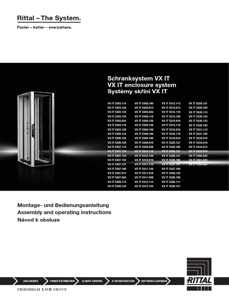 Rittal 5311126 Instrucciones 3 8458-1 | PDF