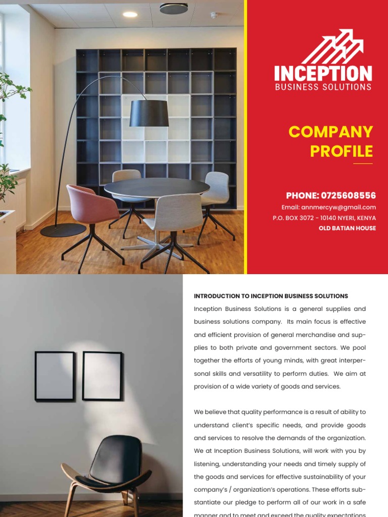 Inception Business Solutions Company Profile | PDF | Brand | Marketing