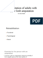 Rehabilitation of Adults With Upper Limb Amputation