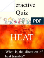 Interactive Quiz - Heat, Light, Sound