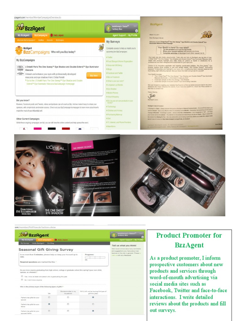 BzzAgent Product Promotion Guide | PDF