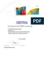 Certificado de Sayco y Acinpro