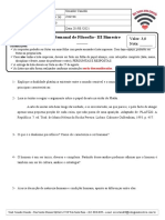 Lista de filosofia sobre Platão e dualismo