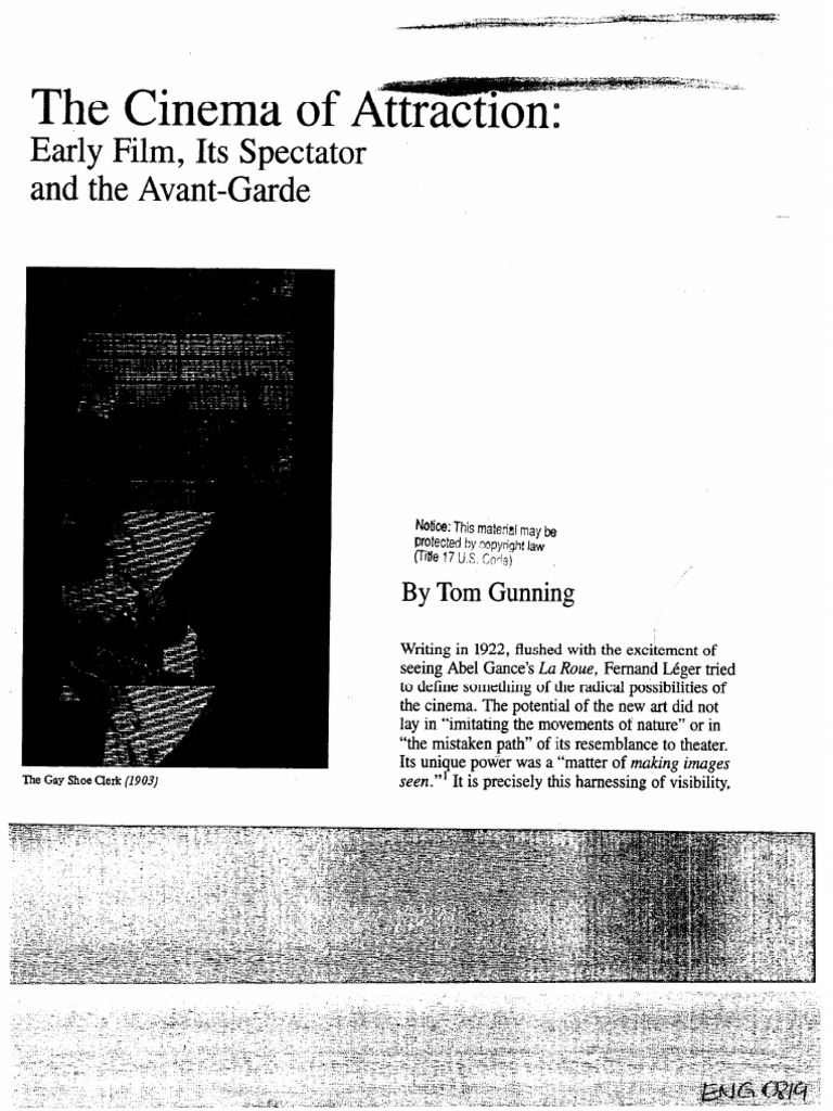 The Cinema of AttractionGunning PDF