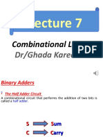 Combinational Logic: Dr/Ghada Kareem
