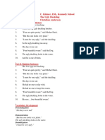 Lesson Plan By: C. Kleiner, ESL, Kennedy School Title: The Ugly Duckling Author: Christian Anderson