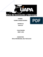 Tarea 5 y 6 Etica Profesional Yaniris Jaquez