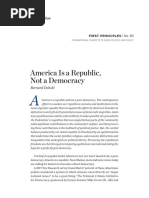 America Is A Republic, Not A Democracy: Bernard Dobski