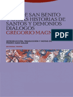 San Gregorio Magno - Vida de San Benito Y Otras Historias de Santos Y Demonios - Dialogos