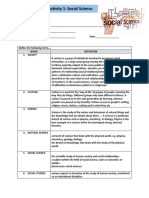 Activity 1 Social Science