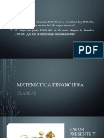 Presentación #2 Matemática financiera